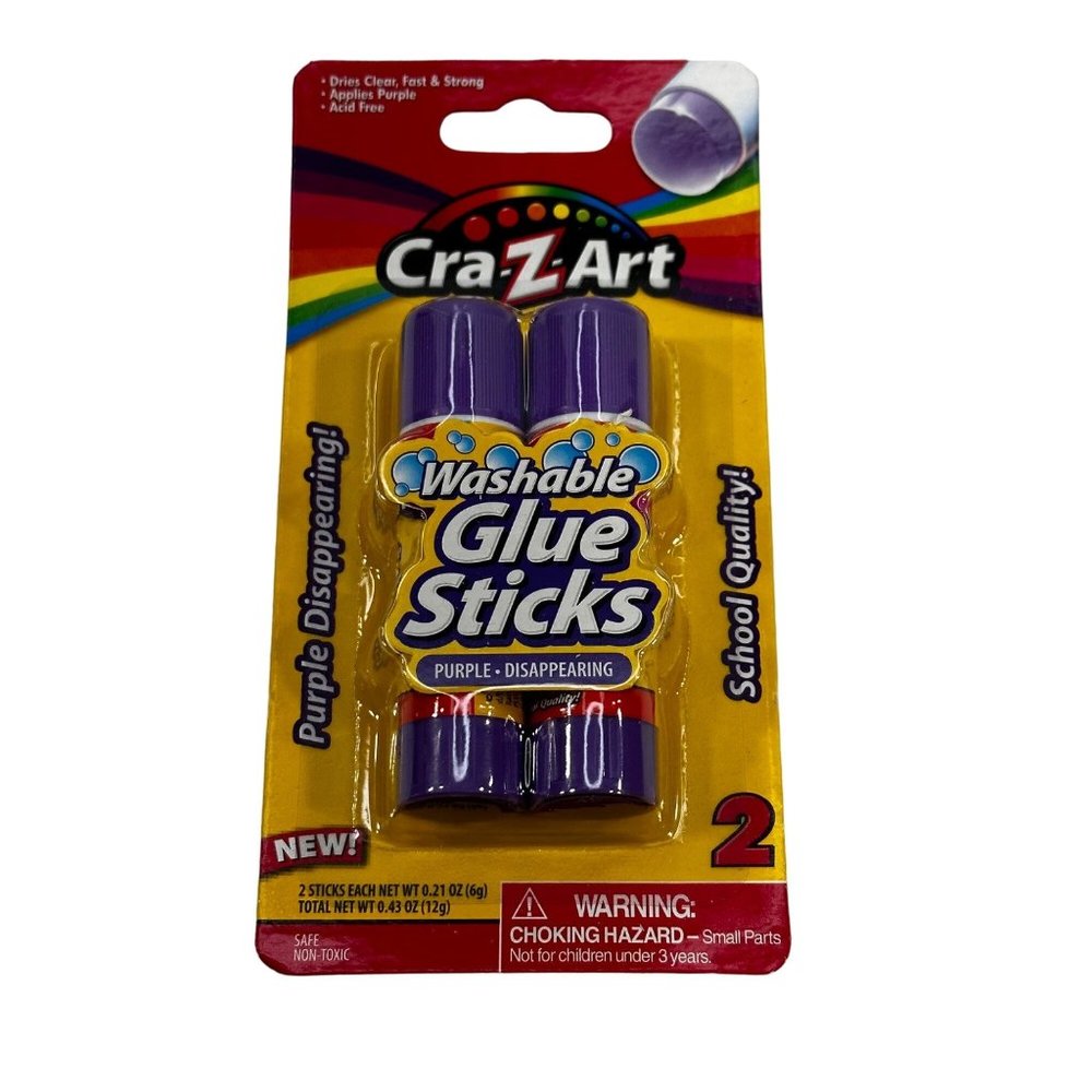 Cra-Z-Art Washable Glue Sticks New In Package